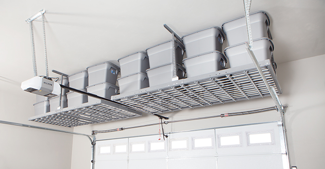 Overhead Storage Dallas Garaginization, How To Install Overhead Shelves In Garage