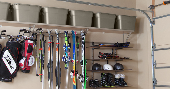 Minimalistic Design And Easy To Use, Inverted Garage Shelving